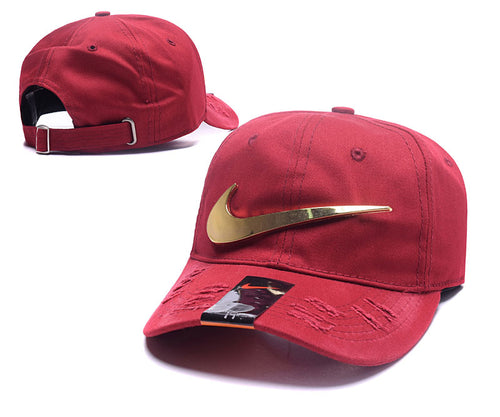 Nike Hat Red Gold - thehatslover