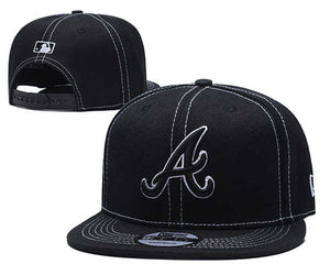 Atlanta Braves MLB Snapbacks Baseball Hat Black