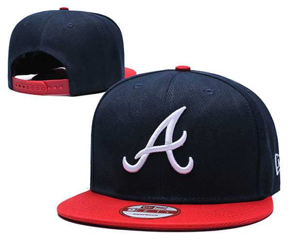 Atlanta Braves MLB Snapbacks Baseball Hat Blue Red