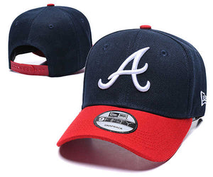 Atlanta Braves MLB Snapbacks Baseball Hat Cap Blue Red