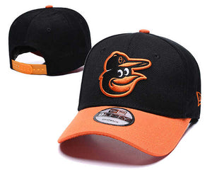 Baltimore Orioles MLB Snapbacks Baseball Hat Cap Black Orange