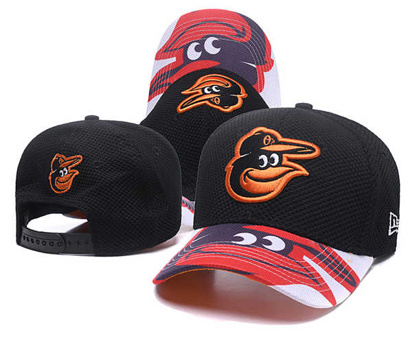 Baltimore Orioles MLB Snapbacks Baseball Hat Cap Black Red