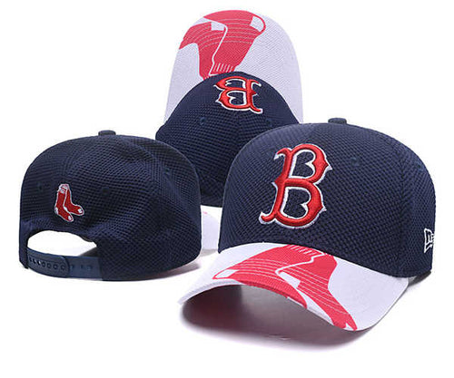 Boston Red Sox MLB Snapbacks Baseball Cap Hat Dark Blue White