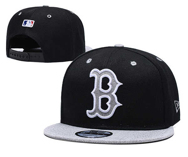 Boston Red Sox MLB Snapbacks Baseball Hat B White Black