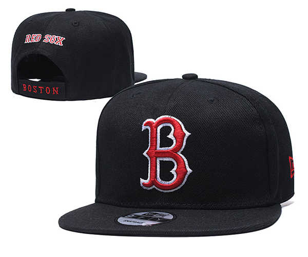 Boston Red Sox MLB Snapbacks Baseball Hat Black B Red