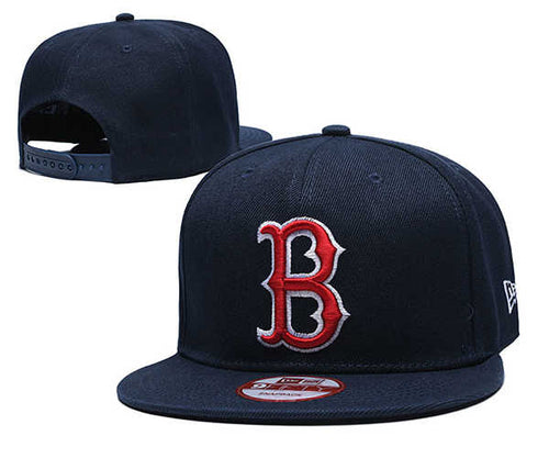 Boston Red Sox MLB Snapbacks Baseball Hat Black Red B