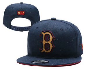 Boston Red Sox MLB Snapbacks Baseball Hat Blue Yellow