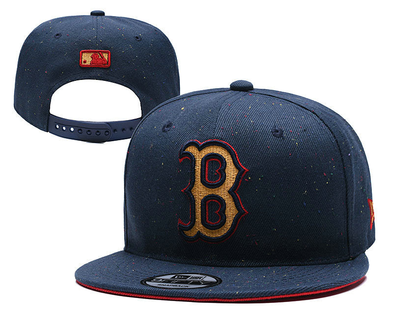 Boston Red Sox MLB Snapbacks Baseball Hat Blue Yellow