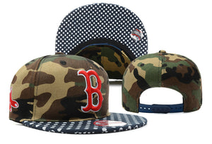 Boston Red Sox MLB Snapbacks Baseball Hat Comoflouge Red B