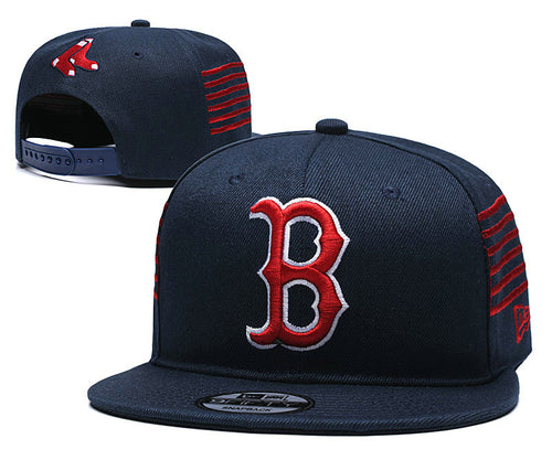 Boston Red Sox MLB Snapbacks Baseball Hat Dark Blue Red White