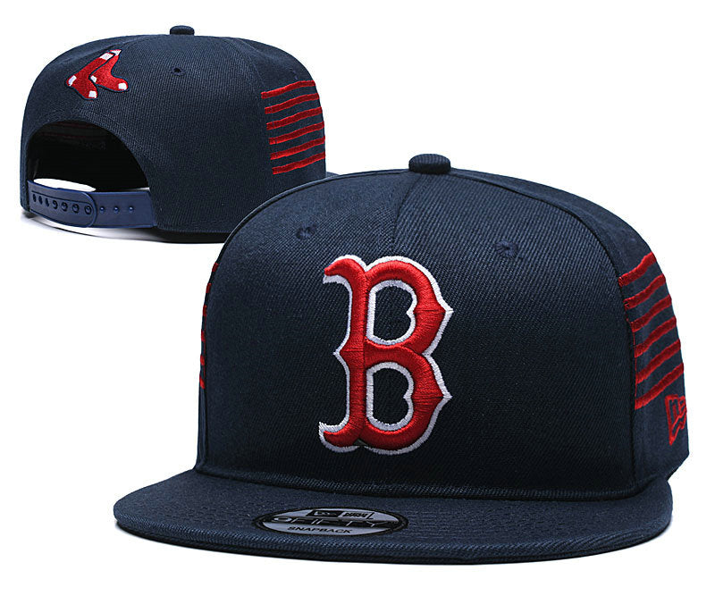 Boston Red Sox MLB Snapbacks Baseball Hat Dark Blue Red White