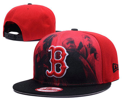Boston Red Sox MLB Snapbacks Baseball Hat Dark Red