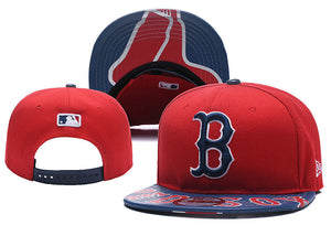 Boston Red Sox MLB Snapbacks Baseball Hat Red Blue