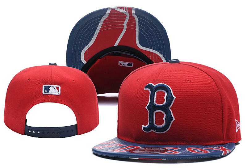 Boston Red Sox MLB Snapbacks Baseball Hat Red Blue
