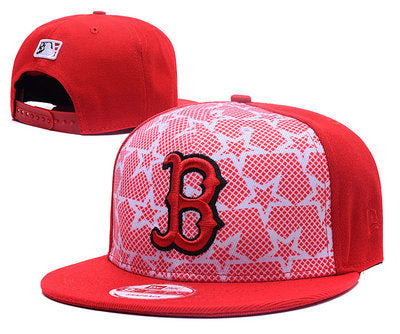 Boston Red Sox MLB Snapbacks Baseball Hat Red Pink