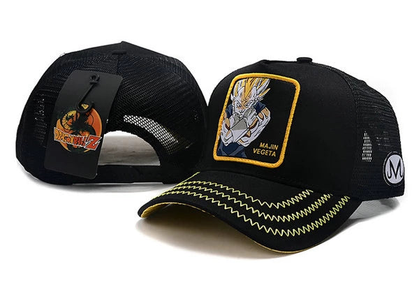 Dragon Ballz Majin Vegeta Snapbacks Hat Black - thehatslover