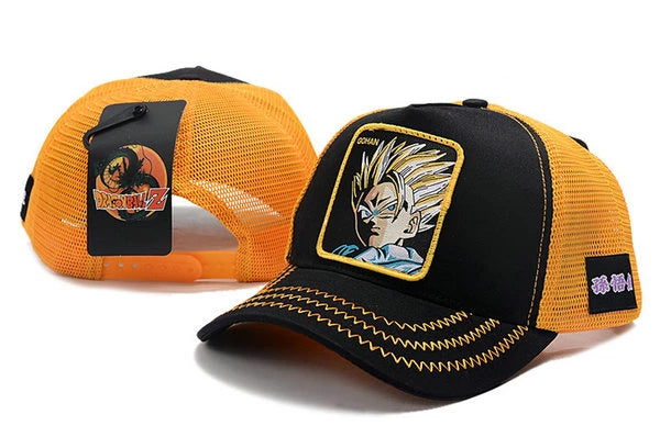Dragon Ballz Snapbacks Hat Black Yellow - thehatslover