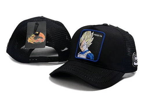 Dragon Ballz Vegeta Snapbacks Hat Black - thehatslover