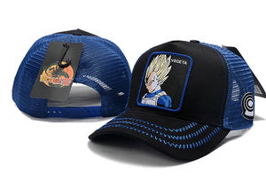 Dragon Ballz Vegeta Snapbacks Hat Blue - thehatslover