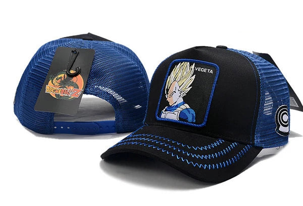 Dragon Ballz Vegeta Snapbacks Hat Blue - thehatslover