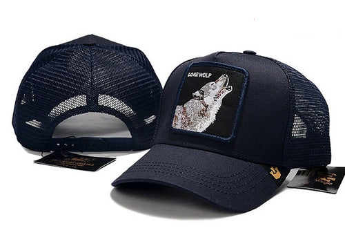 Goorin Bros Hat Lone Wolf Blue Black - thehatslover