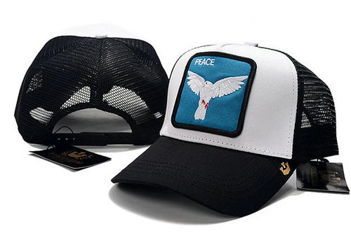 Goorin Bros Hat Peace White Black Blue - thehatslover