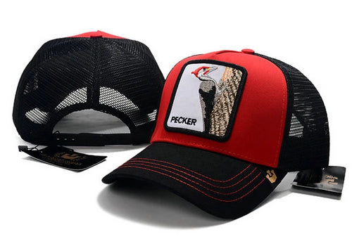 Goorin Bros Hat Pecker Red Black - thehatslover