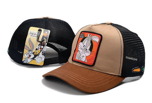 Looney Tunes Bugs Bunny Snapbacks Hat Brown - thehatslover
