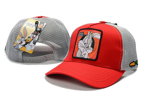 Looney Tunes Bugs Bunny Snapbacks Hat Red - thehatslover