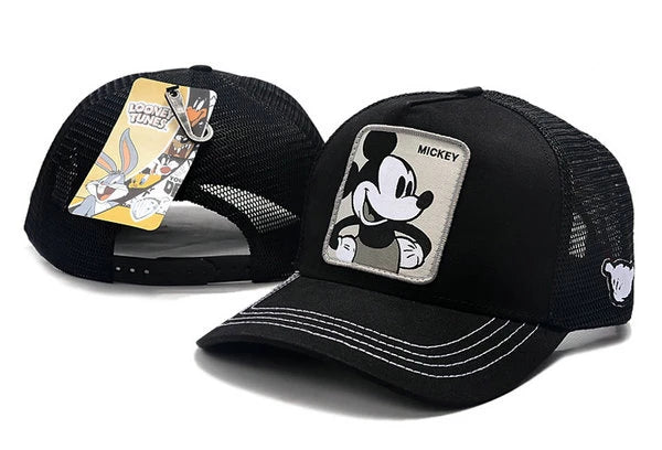 Looney Tunes Mickey Snapbacks Hat Black - thehatslover