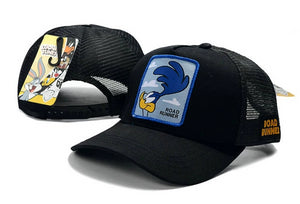Looney Tunes Road Runner Snapbacks Hat Black - thehatslover