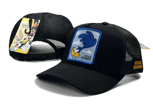 Looney Tunes Road Runner Snapbacks Hat Black - thehatslover