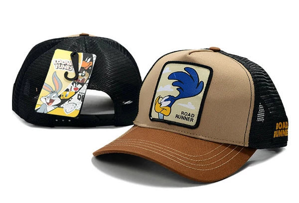 Looney Tunes Road Runner Snapbacks Hat Brown - thehatslover
