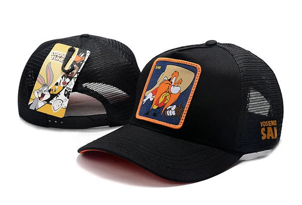 Looney Tunes Sam Snapbacks Hat Black - thehatslover