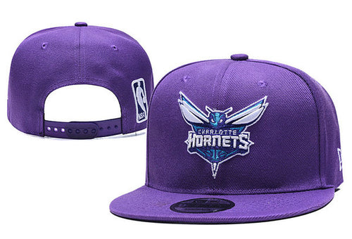 NBA Charlotte Hornets Snapbacks Hat Purple - thehatslover