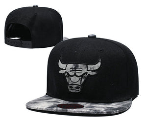 NBA Chicago Black Snapbacks Hat Black - thehatslover