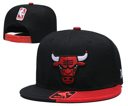 NBA Chicago Bulls Snapbacks Hat Red Black - thehatslover