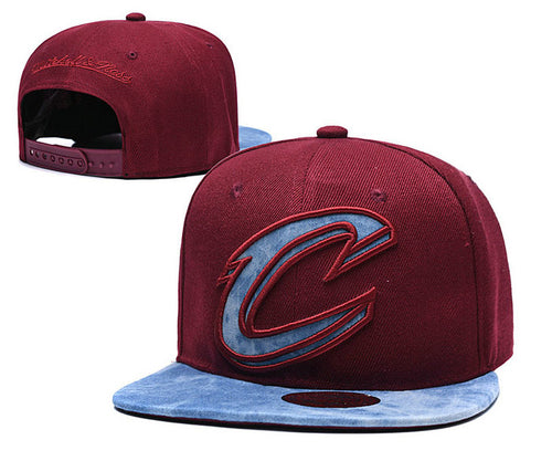 NBA Clevelend Cavaliers Snapbacks Hat Maroon - thehatslover