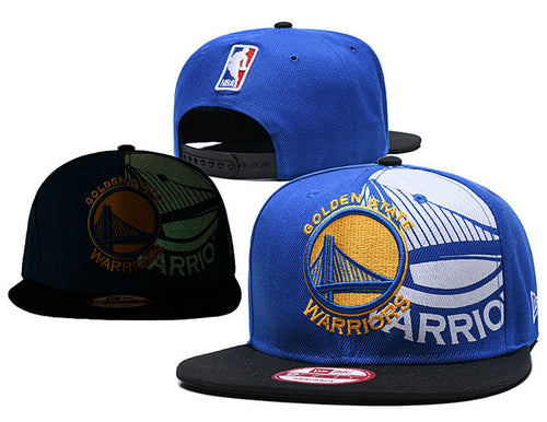 NBA Golden State Warriors Snapbacks Hat Blue Yellow - thehatslover