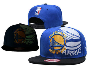 NBA Golden State Warriors Snapbacks Hat Blue Yellow - thehatslover