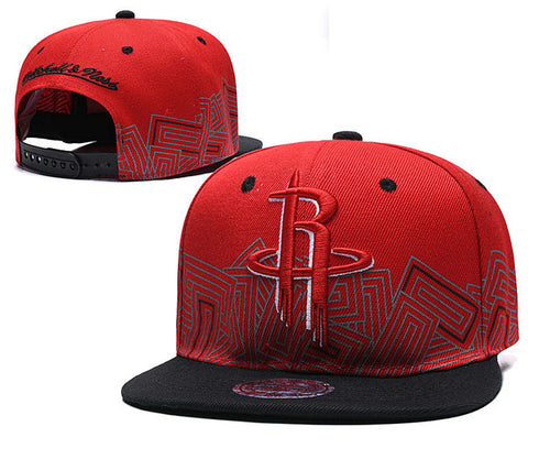 NBA Houston Rockets Snapbacks Hat Red - thehatslover