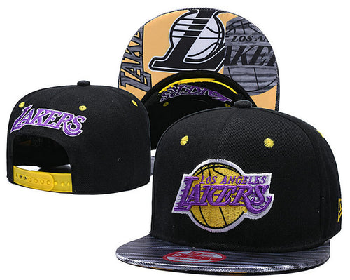 NBA Los Angeles Lakers Snapbacks Hat Black - thehatslover