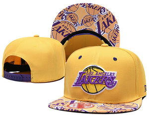 NBA Los Angeles Lakers Snapbacks Hat Yellow - thehatslover