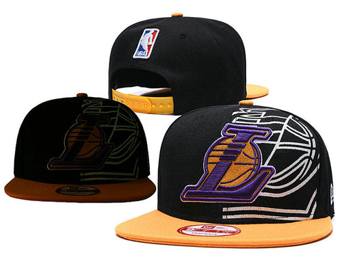 NBA Los Angeles Warriors Snapbacks Hat Yellow Black - thehatslover