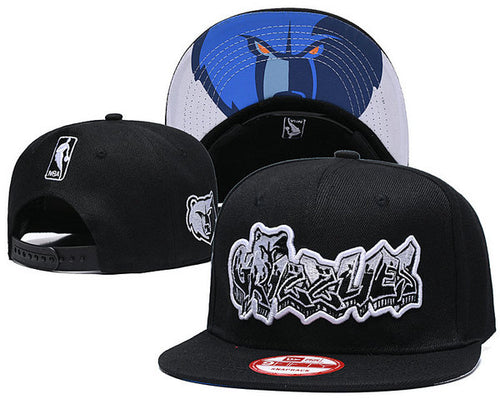 NBA Memphis Grizzlies Snapbacks Hat Black - thehatslover