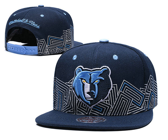 NBA Memphis Grizzlies Snapbacks Hat BlueBlack - thehatslover