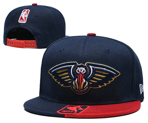 NBA New Orleans Pelicans Snapbacks Hat Blueblack Red - thehatslover
