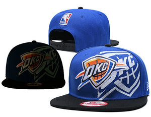 NBA Oklahoma City Thunder Snapbacks Hat Blue - thehatslover