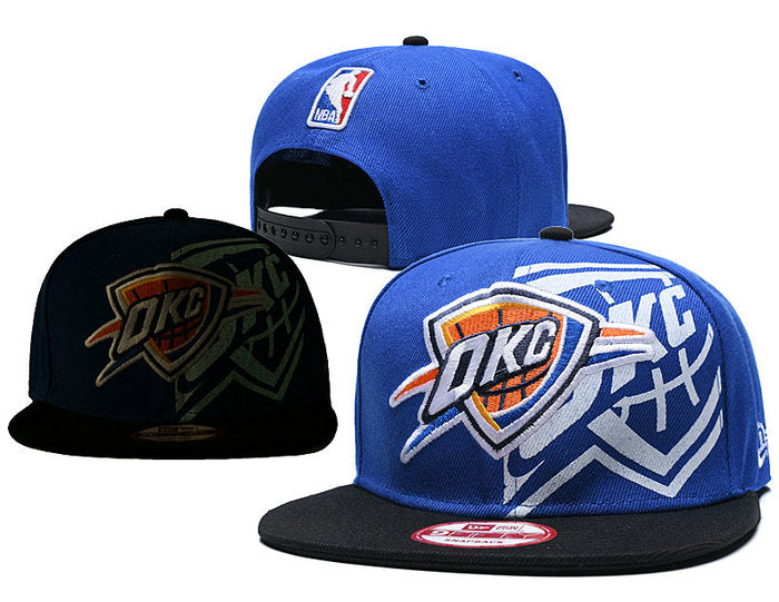 NBA Oklahoma City Thunder Snapbacks Hat Blue - thehatslover