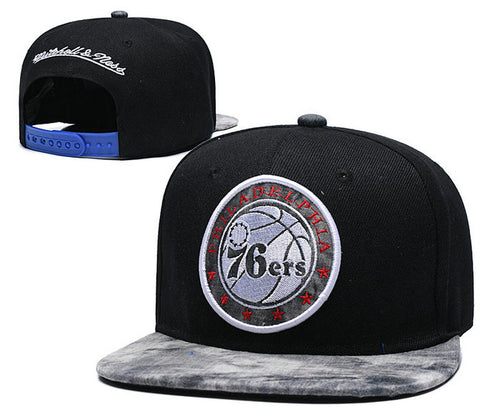NBA Philadelphia 76ers Snapbacks Hat Black - thehatslover